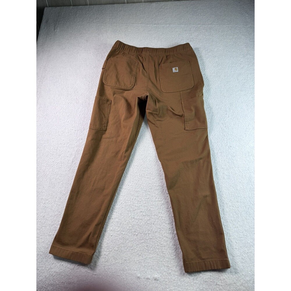 Carhartt Force Ripstop Work Pant Brown Womens Medium Relaxed Utility BN6194-W
